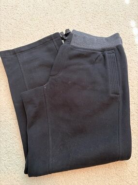 Lululemon athletics Men's Black Knit Sweatpants with drawstring XXL